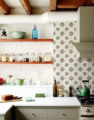 厨房花瓷砖装饰效果图