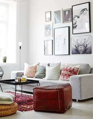 北欧风格小户型客厅沙发图