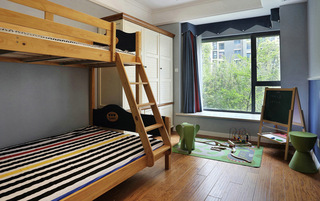 现代美式风格三居室儿童房装修装饰图