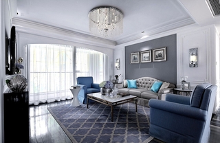 高贵现代欧式客厅 沙发背景墙设计