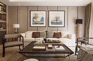 150平超具魅力的混搭风格装修温馨客厅