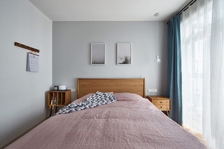 舒适灰色系 极简主义卧室效果图