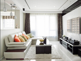 现代简约风格三室两厅装修  超舒适设计感