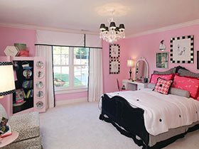 浪漫后的安心  10款粉色系卧室布置实景图