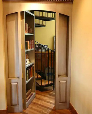 书架隐形门装修装饰图