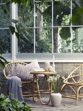 庭院竹椅子装修效果图