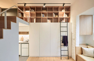 宜家日式loft小户型储物柜设计