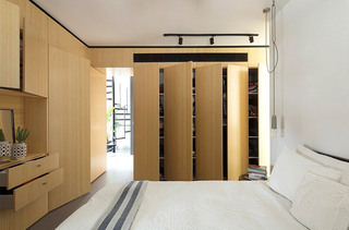 混搭风格LOFT公寓卧室衣柜设计
