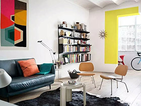 70平小公寓旧房改造装修 彩色魔法空间