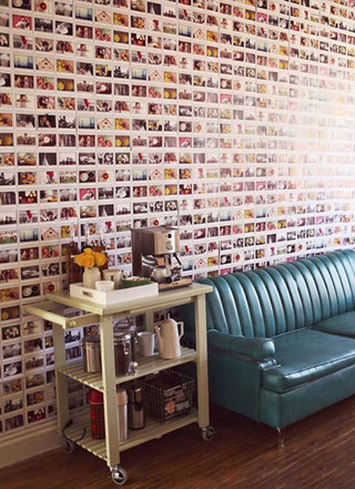 现代客厅照片墙图片