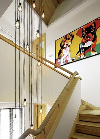 美式风格复式公寓装修楼梯设计装修