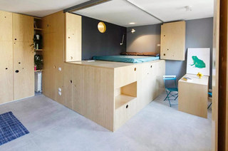30米公寓木质收纳柜设计图