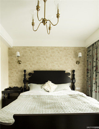 休闲复古美式卧室装饰效果图