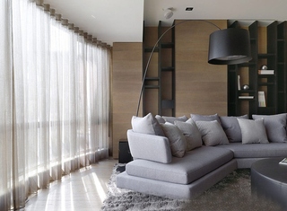 简约风格三居室装修布艺沙发设计