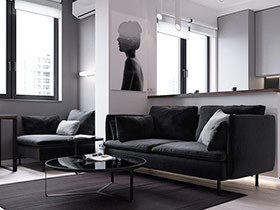 45平单身公寓装修图 演绎极简主义生活