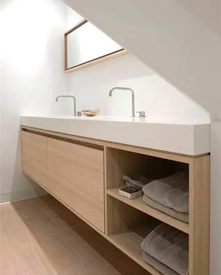 简约风格木质浴室柜图片