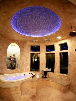 梦幻浴室布置摆放图
