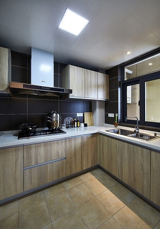 好看又舒适的新家 130平三室两厅装修厨房设计