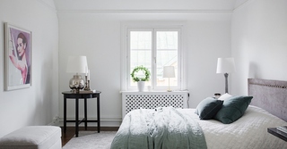 纯白简洁北欧风卧室效果图