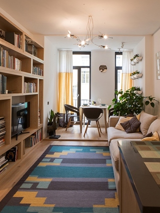 搭积木式小户型设计 让家温暖起来小客厅效果图