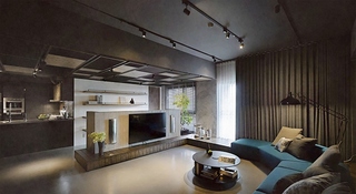 时尚感&萌萌哒 很有艺术感的三居室装修客厅效果图