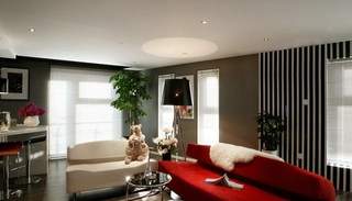 时尚小户型装修  帅哥的质感小公寓设计客厅效果图