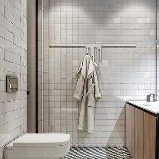 清爽简洁浴室 马赛克墙面设计