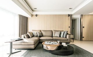 舒适宜家风 原木沙发背景墙设计