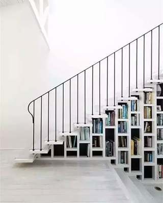 楼梯书架收纳设计装修