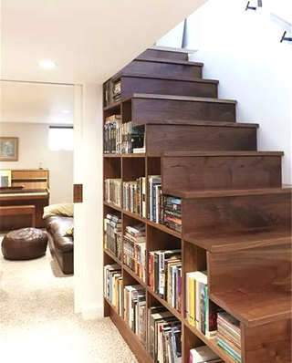 楼梯书架装修效果图大全