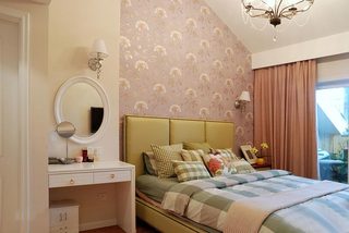 浪漫北欧风 复式卧室背景墙设计