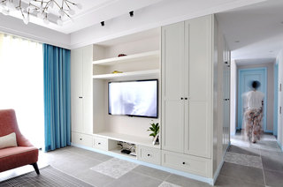 现代简美式家居 整体电视柜设计