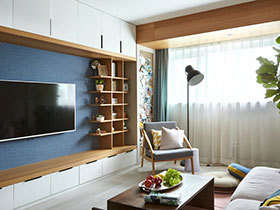 日式北欧混搭风格公寓装修图 原木清新