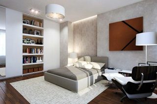 现代风卧室设计实景图