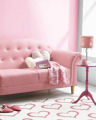 时尚粉色新款客厅沙发