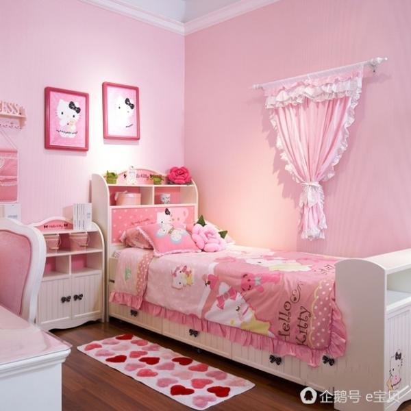 暖暖的公主房哦,温馨浪漫的粉色搭配,简洁而温馨