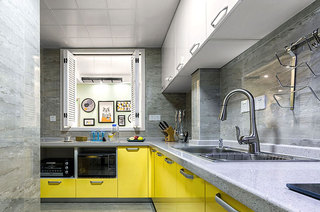 75平简约二居装修厨房效果图设计