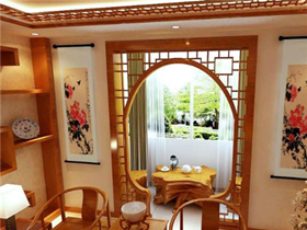 中式客厅隔断效果图   最美中式客厅隔断完美诠释中国风