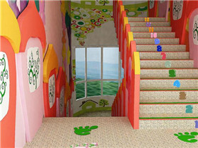幼儿园楼梯装饰 麻麻也会爱上的幼儿园楼梯
