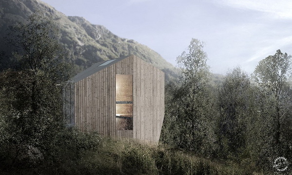 Reiulf Ramstad设计的有棱角的挪威谷小木屋 (2)_调整大小