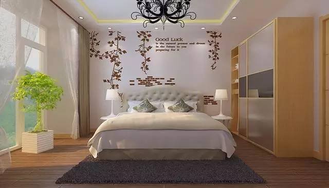 卧室装修2017最火的硅藻泥卧室装修效果图