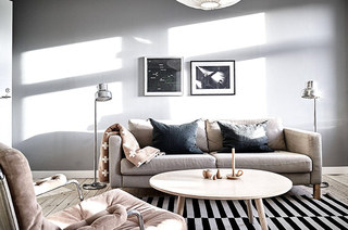 北欧风格一居室装修客厅图片
