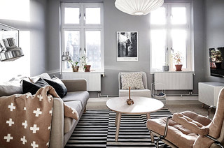 北欧风格一居室装修客厅沙发设计