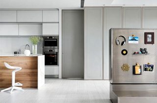 现代美式风格三居室厨房装修图