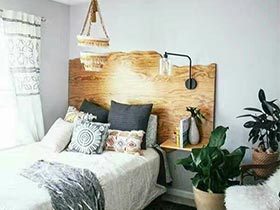 卧室小贴心  10款卧室木制床头图片