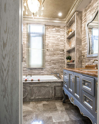 190平欧式风格四房浴室瓷砖图片
