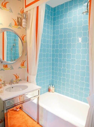 蓝色系浴室设计图片大全