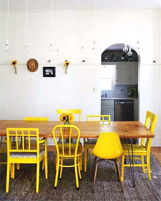 家庭餐厅混搭风格餐椅图片