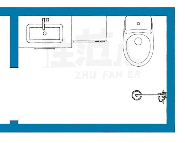 卫生间太小怎么装修？不如把洗手台放在外面试试