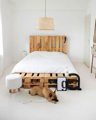 使用卧室木板床diy设计